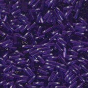 Miyuki Stäbchen Perlen gedreht 6mm 1721 dyed transparent dark Purple ca10gr